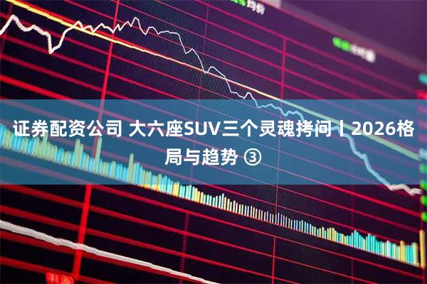 证券配资公司 大六座SUV三个灵魂拷问丨2026格局与趋势 ③